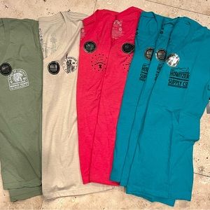 New! Howitzer Brand Women’s V-neck Tees - Size XL (7 TeesTotal) New with Tags
